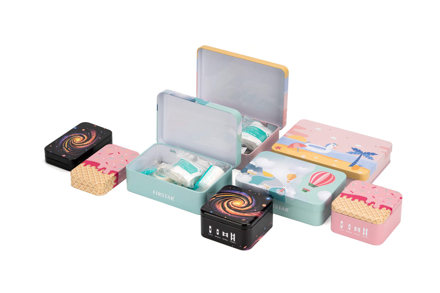 Waterproof protectors、First aid kit、Pill Box