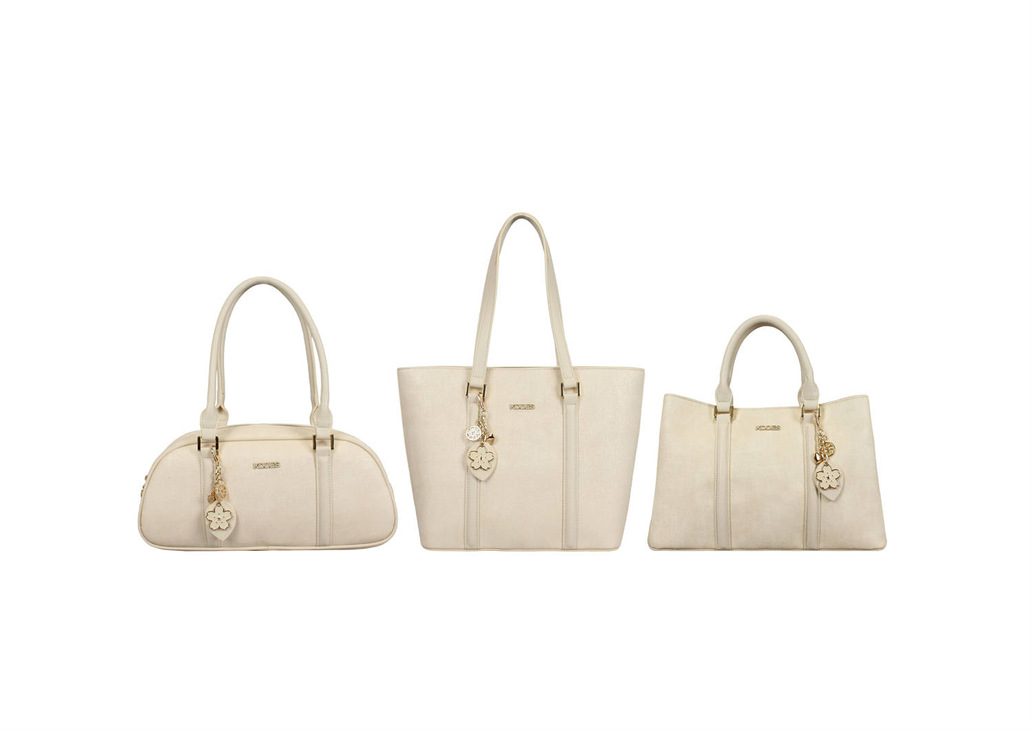Porcelain Ink Bloom Collection, Simple Time Tote Collection, Gold Chain Crescent Collection, Warm Tone Casual Collection, Coconut Leaf Charm Collection