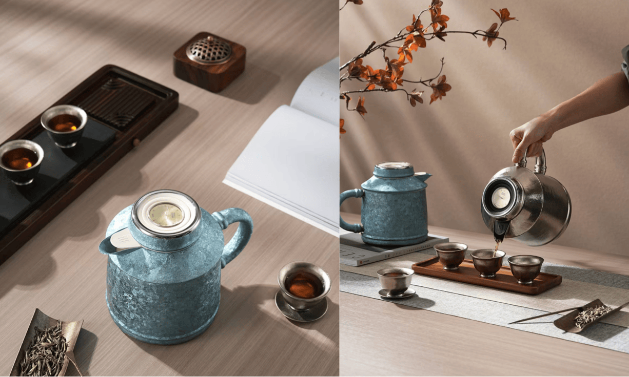 高档钛茶具七件套