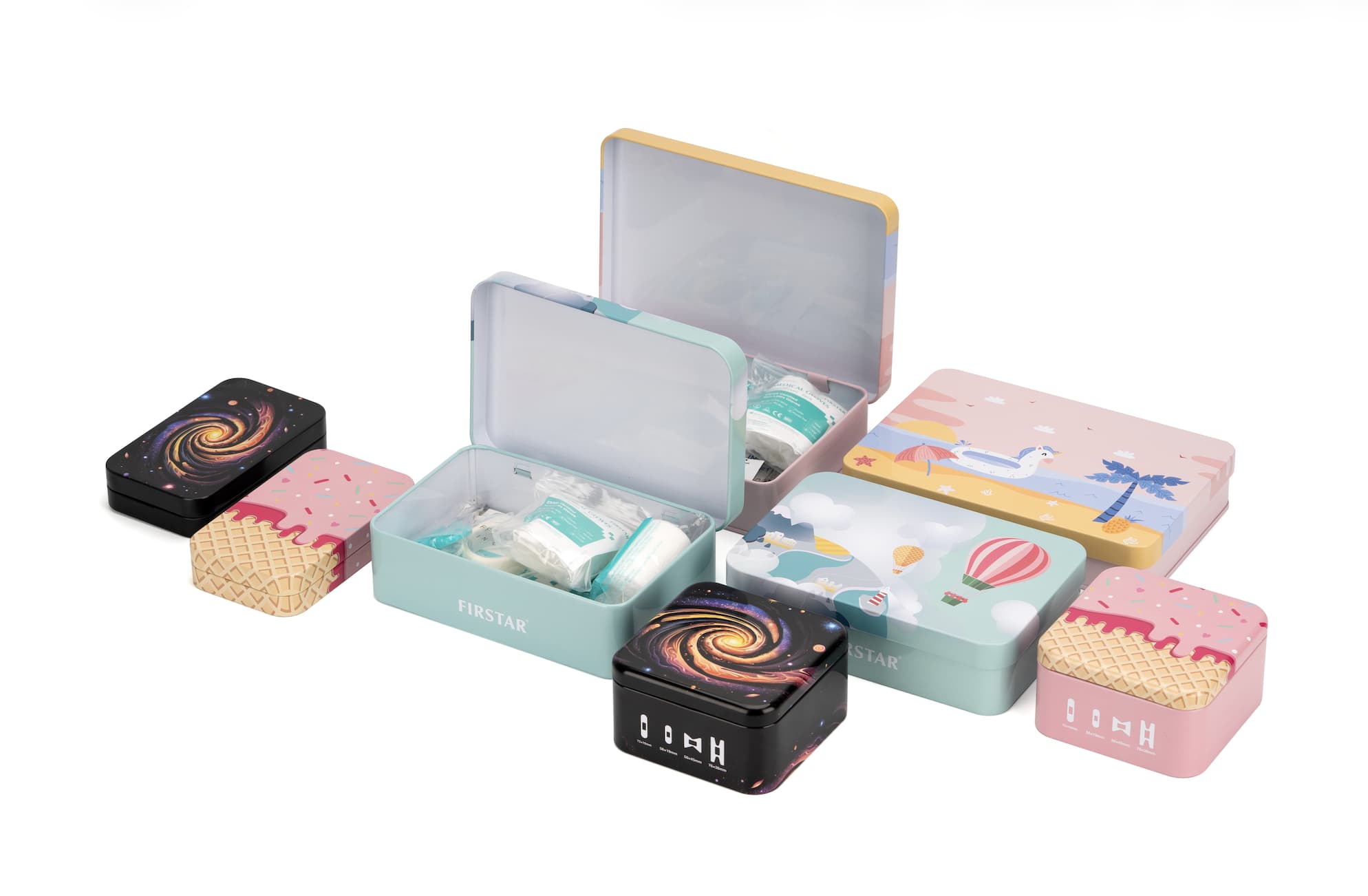 Waterproof protectors、First aid kit、Pill Box